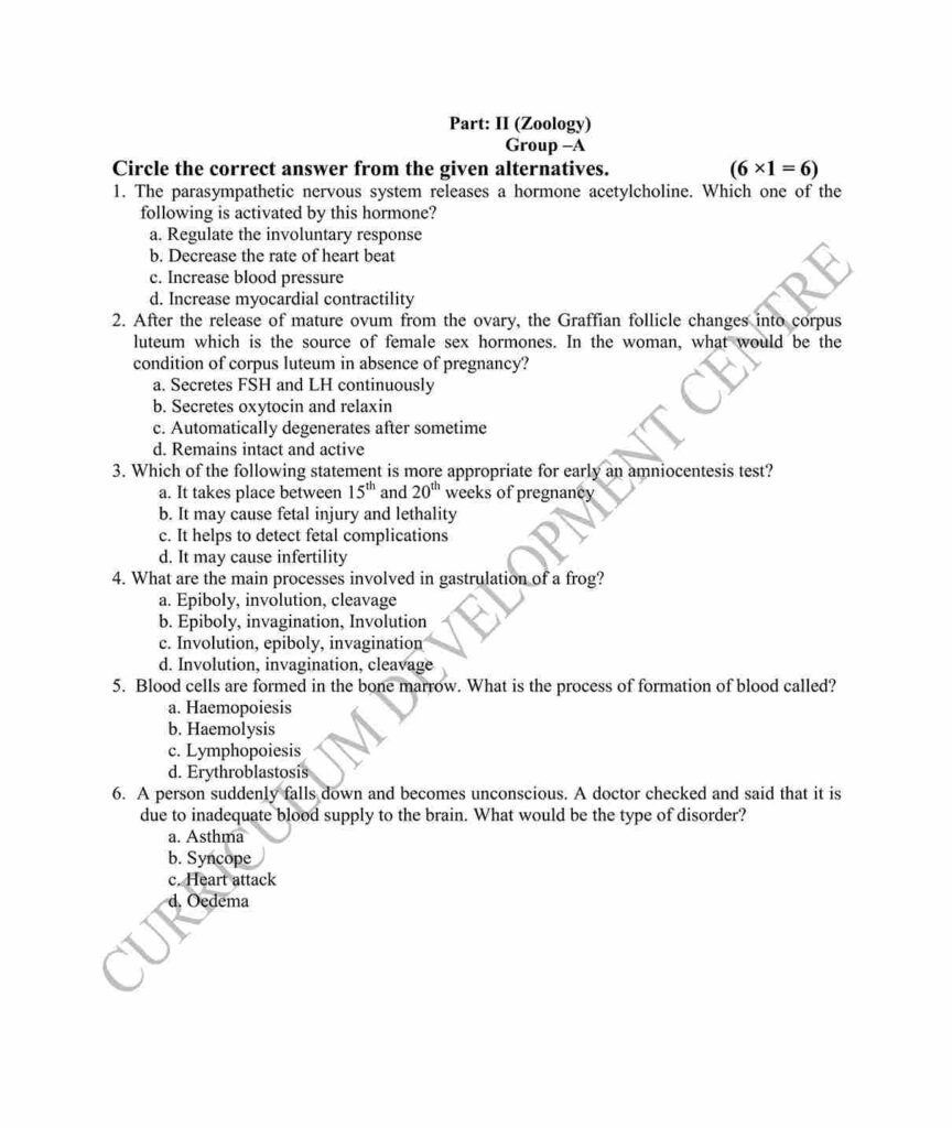 class 12 biology model questions 2080 pdf, page 3 by kathmandueditions.com